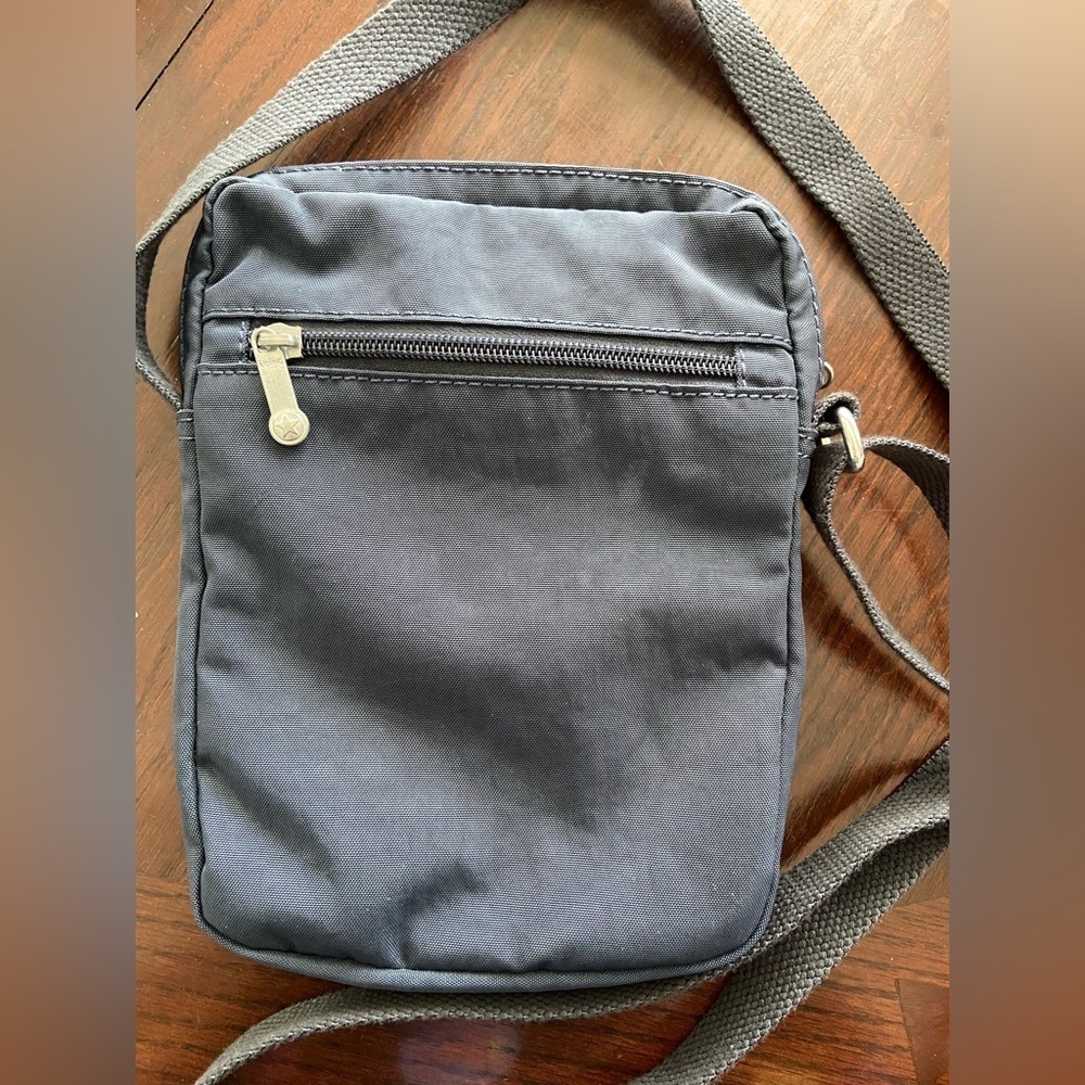Kipling Essyla Crossbody Bag Zip Front & Top Blue Grey - Picture 3 of 9